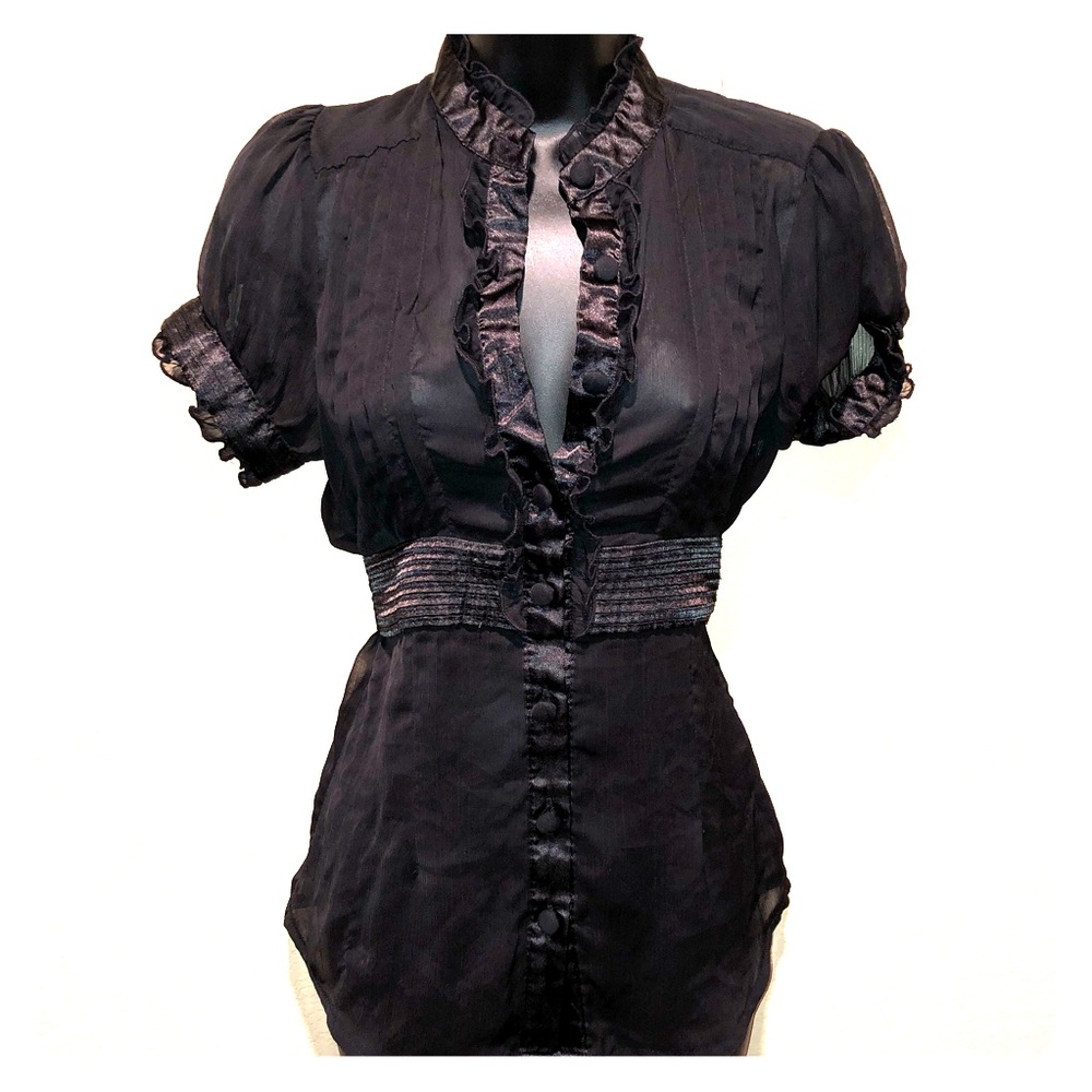 Forever 21 sheer black sexy top